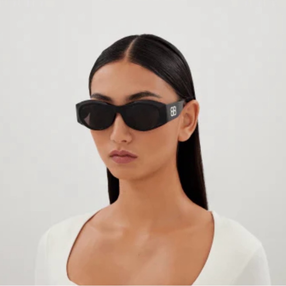 NIB Authentic Balenciaga Oval BB0396SK Sunglasses